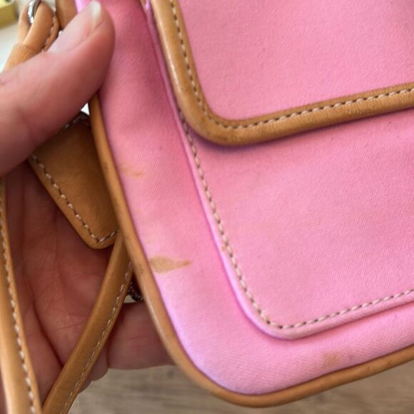 COACH Pink vintage canvas classic wristlet - Picture 3 of 7